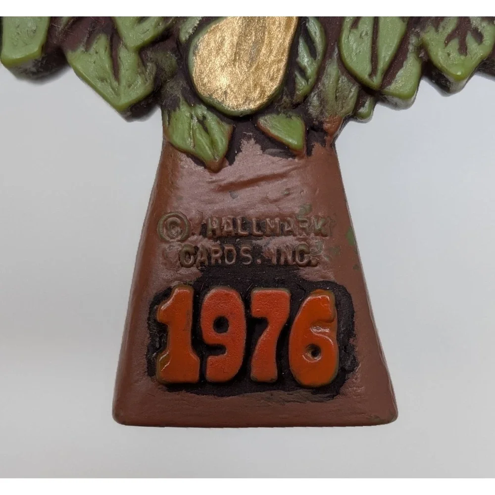 Hallmark Twirl Abouts Christmas Ornament Partridge In A Pear Tree 1976
